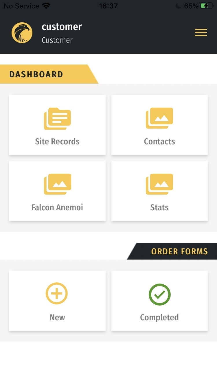 Falcon Tower Crane Services App. Oct 2020